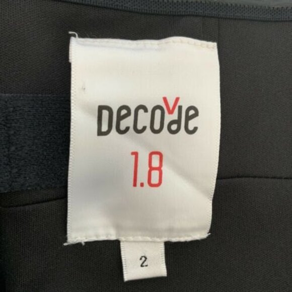 Decode 1.8 Prom Dress Black Silk Sleeveless V-neck Built In Bra 2 - Picture 3 of 12